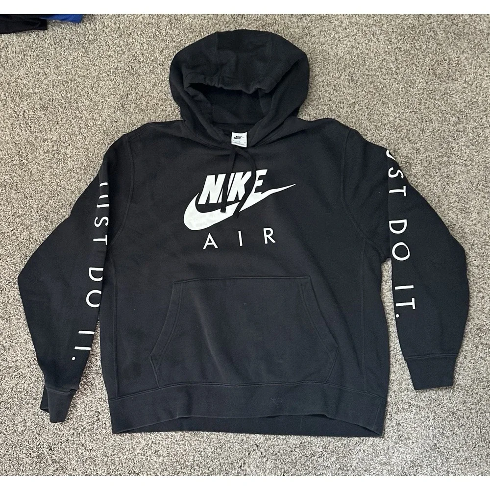Nike Air Black XL Mens Hoodie Sweatshirt Athletic Sportswear